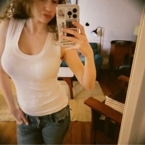 A New day White Sleeveless Top